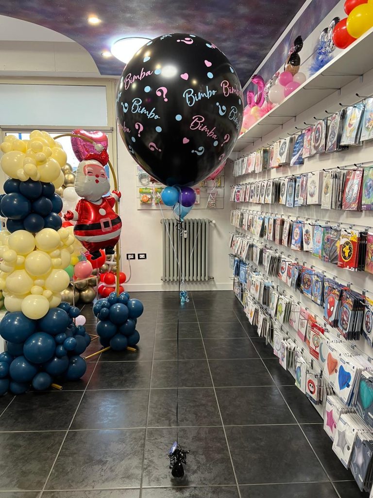 Planet Party-palloncini gender reveal-Il colore dei palloncini o coriandoli al suo interno indicano il genere del bambino