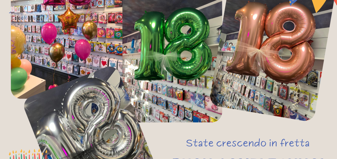 Planet Party-Collage Foto Buon Compleanno 18° compleanno