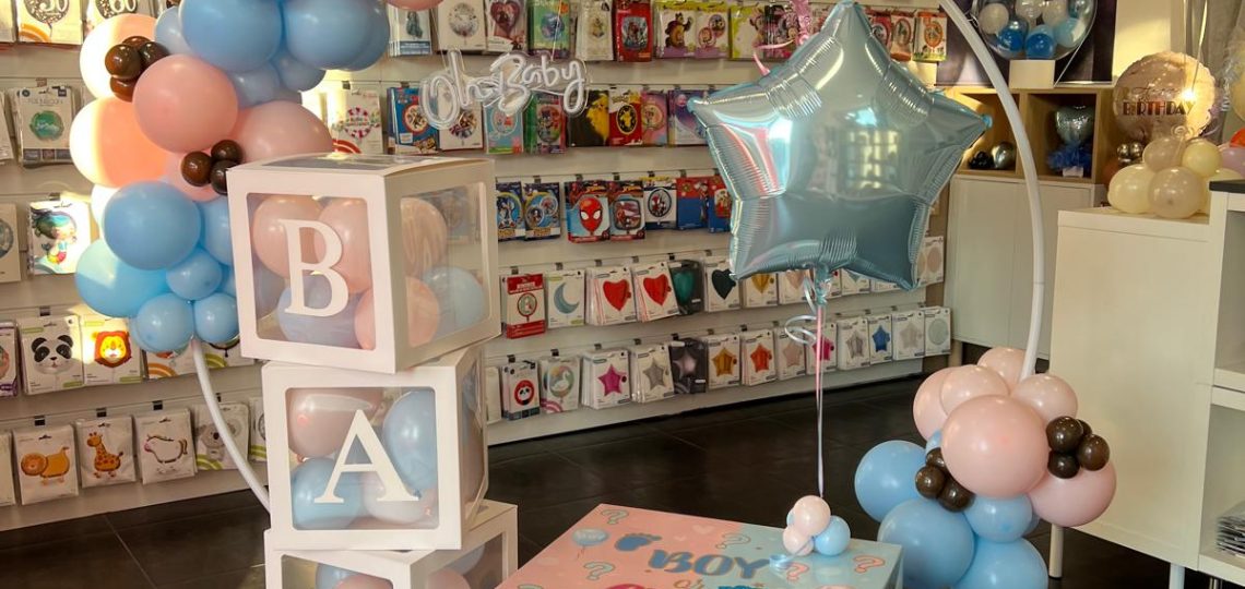 Planet Party-composizione scatola Baby Shower