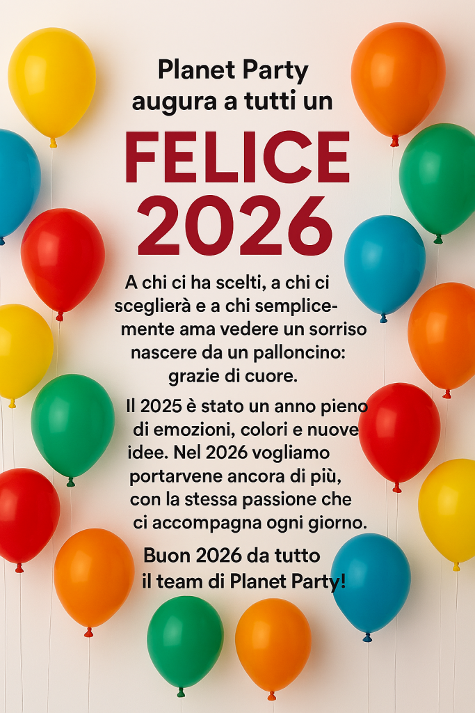 Planet Party-vi augura un felice 2026